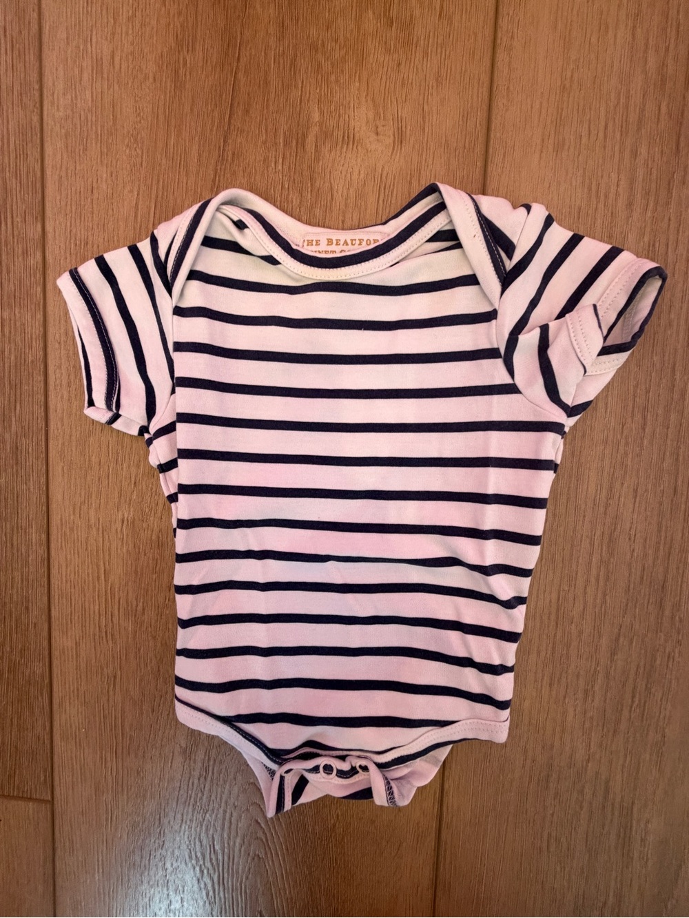 Infant TBBC Walt Onesie Nantucket Navy Stripe (3-6 Months)